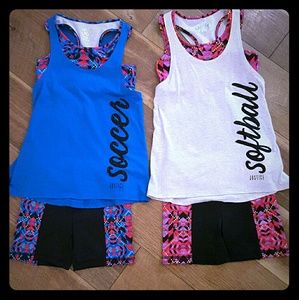 Justice brand active wear sets